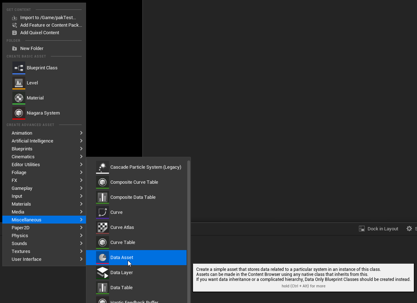 Creating a Primary Asset Label from the Content Browser