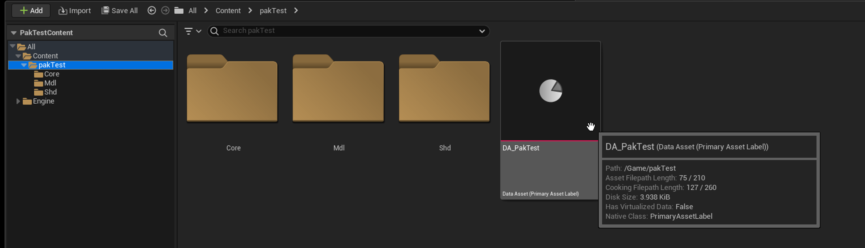 Configuring the Primary Asset Label
