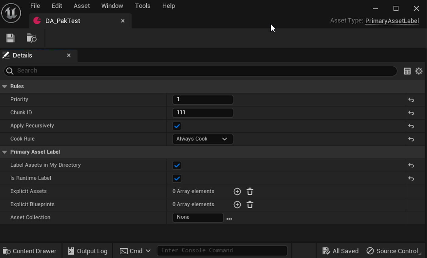 Adding assets to Explicit Asset and Explicit Blueprint
